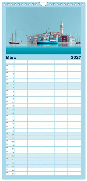 Hafenpoesie (CALVENDO Familienplaner 2027)