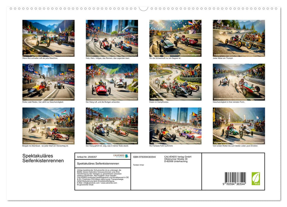Spektakuläres Seifenkistenrennen (CALVENDO Premium Wandkalender 2027)