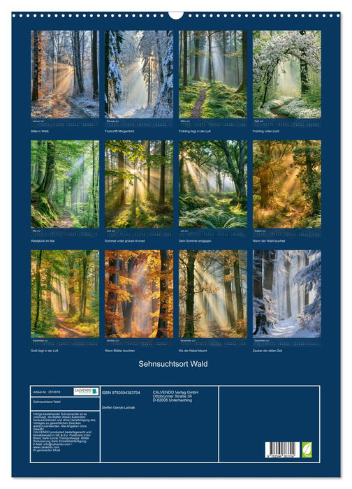 Sehnsuchtsort Wald (CALVENDO Wandkalender 2027)