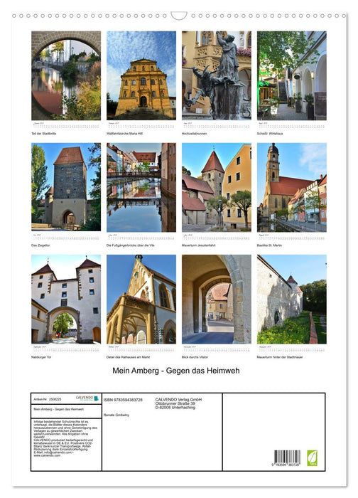 Mein Amberg - Gegen das Heimweh (CALVENDO Wandkalender 2027)
