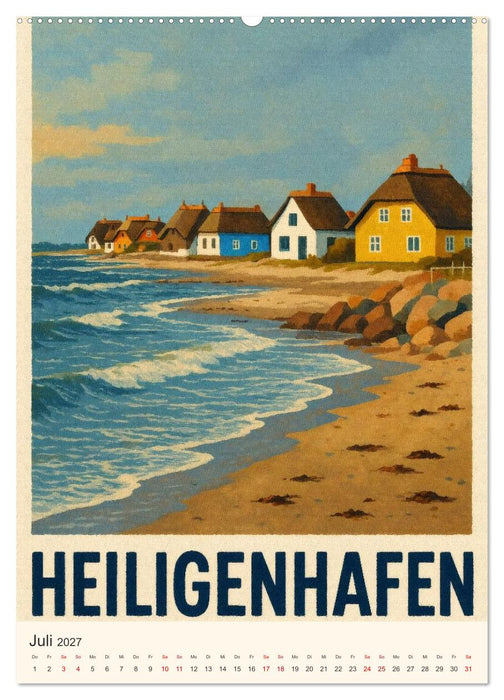 Norddeutsche Kleinode - City Poster (CALVENDO Premium Wandkalender 2027)