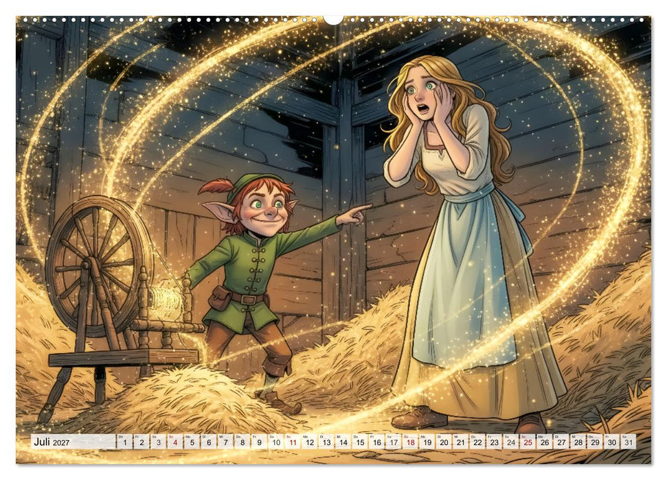 Rumpelstilzchen – Das Geheimnis des Goldes (CALVENDO Premium Wandkalender 2027)