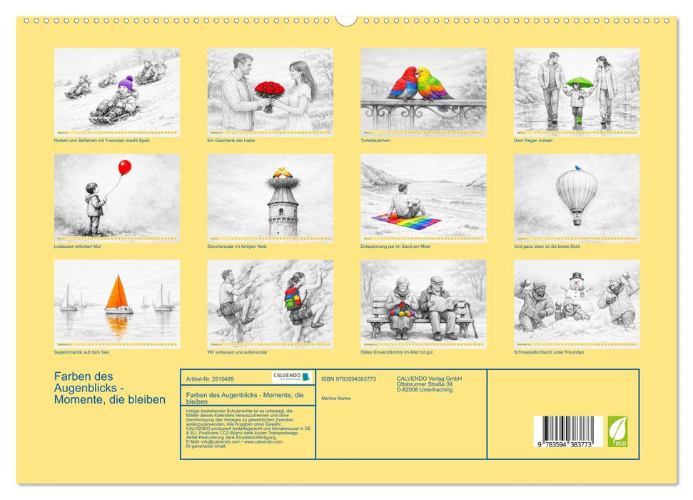 Farben des Augenblicks - Momente, die bleiben (CALVENDO Premium Wandkalender 2027)