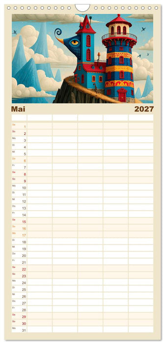 Küstenfantasien mit Fernwehgarantie (CALVENDO Familienplaner 2027)