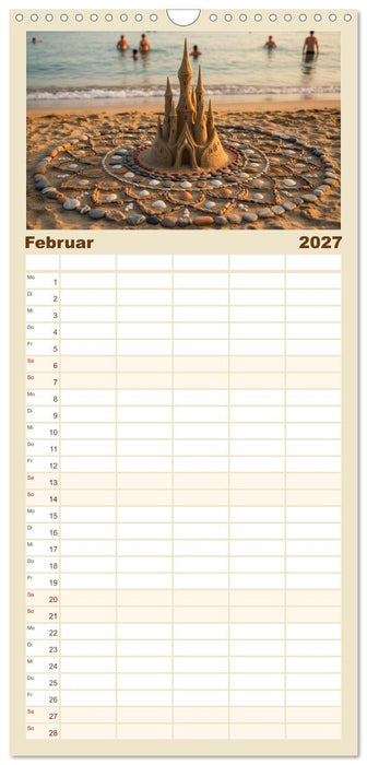 Ideen in den Sand gesetzt (CALVENDO Familienplaner 2027)