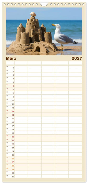 Ideen in den Sand gesetzt (CALVENDO Familienplaner 2027)