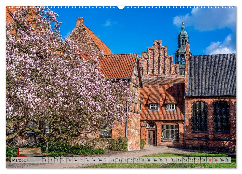 Lüneburg – Rosenzauber zwischen Backstein und Romantik (CALVENDO Wandkalender 2027)