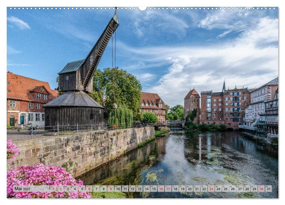 Lüneburg – Rosenzauber zwischen Backstein und Romantik (CALVENDO Wandkalender 2027)