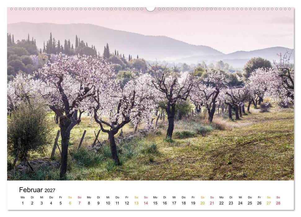Mallorca zur Mandelblüte (CALVENDO Wandkalender 2027)