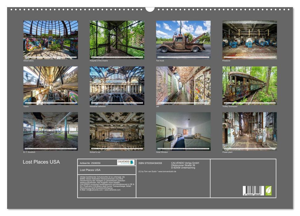 Lost Places USA (CALVENDO Wandkalender 2027)