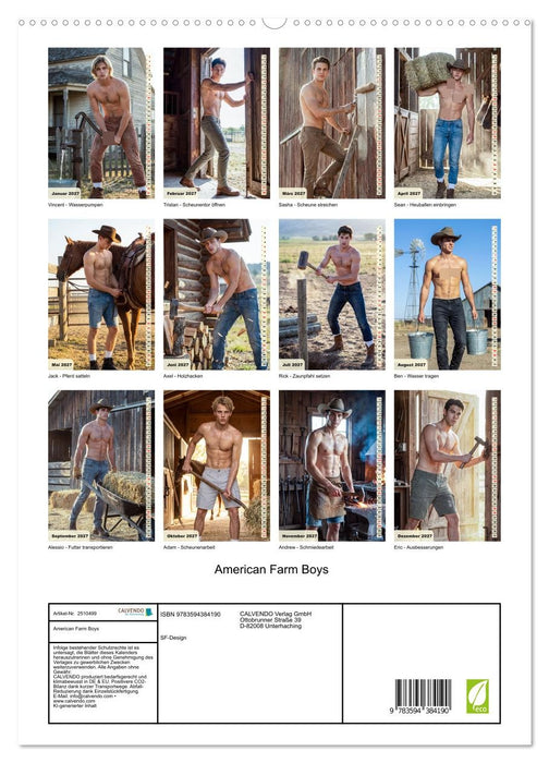 American Farm Boys (CALVENDO Premium Wandkalender 2027)