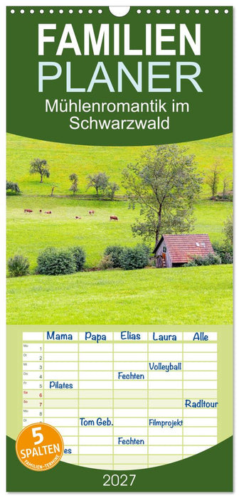 Mühlenromantik im Schwarzwald (CALVENDO Familienplaner 2027)