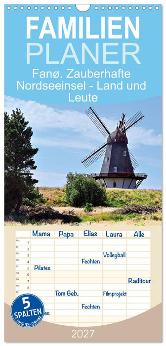 Fanø. Zauberhafte Nordseeinsel - Land und Leute (CALVENDO Familienplaner 2027)