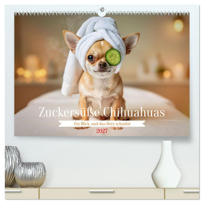 Zuckersüße Chihuahuas (CALVENDO Premium Wandkalender 2027)