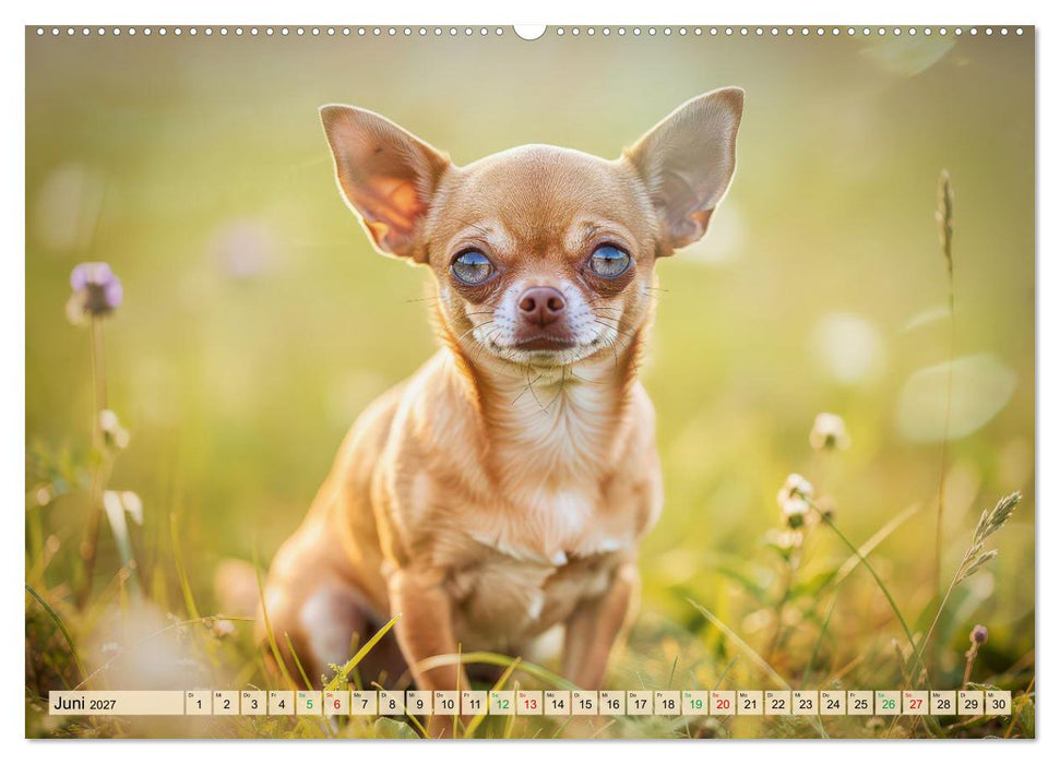 Zuckersüße Chihuahuas (CALVENDO Premium Wandkalender 2027)