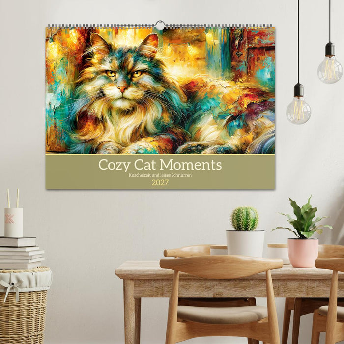 Cozy Cat Moments. Kuschelzeit und leises Schnurren (CALVENDO Wandkalender 2027)