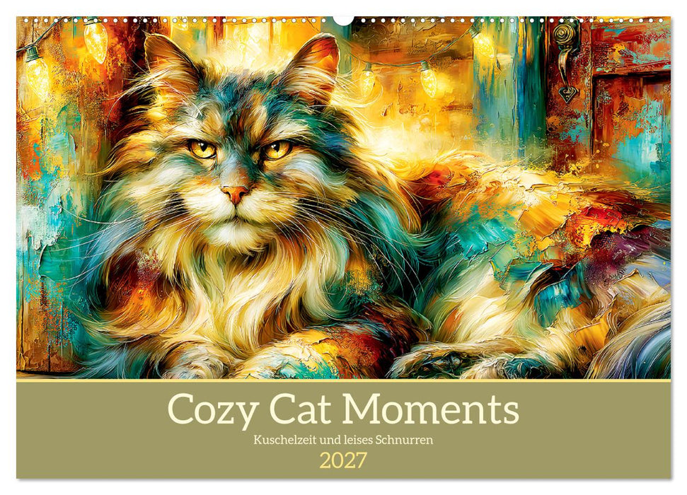 Cozy Cat Moments. Kuschelzeit und leises Schnurren (CALVENDO Wandkalender 2027)
