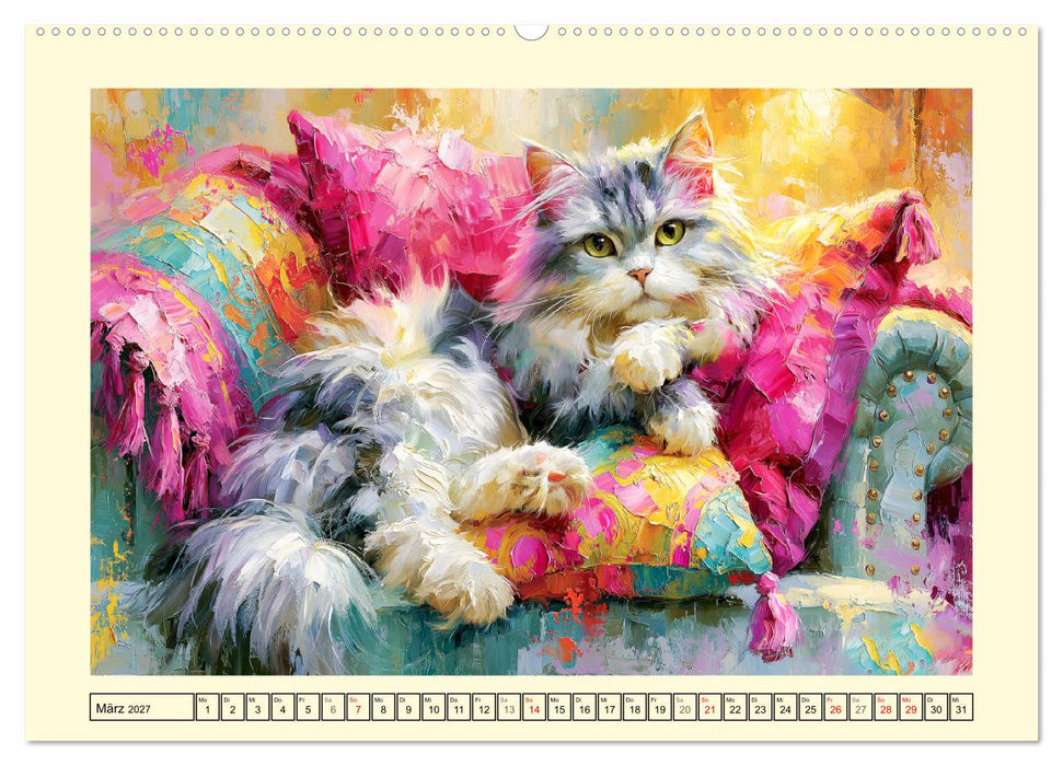 Cozy Cat Moments. Kuschelzeit und leises Schnurren (CALVENDO Wandkalender 2027)