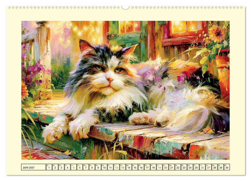 Cozy Cat Moments. Kuschelzeit und leises Schnurren (CALVENDO Wandkalender 2027)
