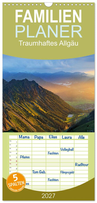 Traumhaftes Allgäu (CALVENDO Familienplaner 2027)