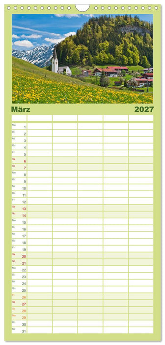 Traumhaftes Allgäu (CALVENDO Familienplaner 2027)