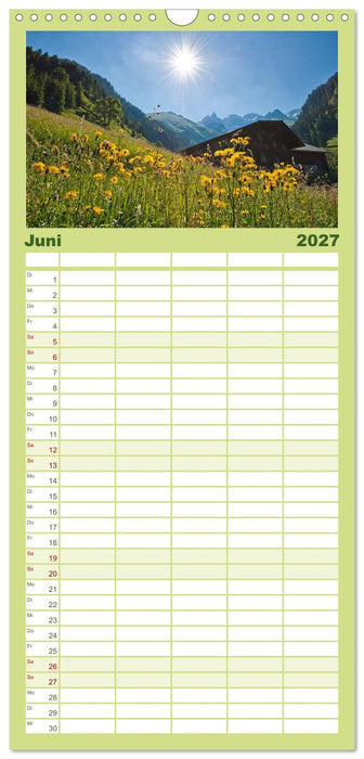 Traumhaftes Allgäu (CALVENDO Familienplaner 2027)