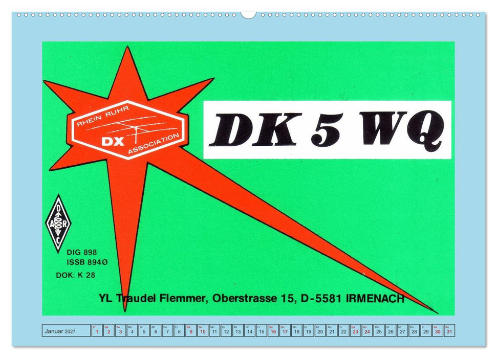 POWER FRAUEN - Amateurfunkerinnen und ihre QSL-Karten (CALVENDO Premium Wandkalender 2027)