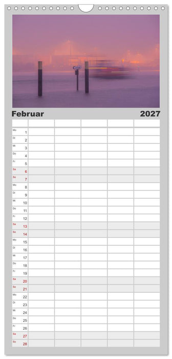 Hamburgs Hafenlichter (CALVENDO Familienplaner 2027)