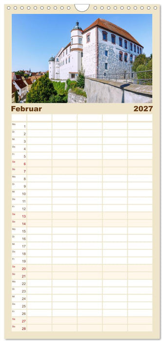Donauperlen in Bayerisch Schwaben (CALVENDO Familienplaner 2027)