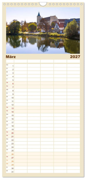 Donauperlen in Bayerisch Schwaben (CALVENDO Familienplaner 2027)