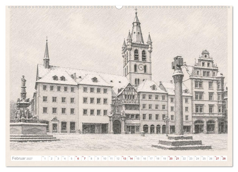 Trierer Skizzen (CALVENDO Premium Wandkalender 2027)