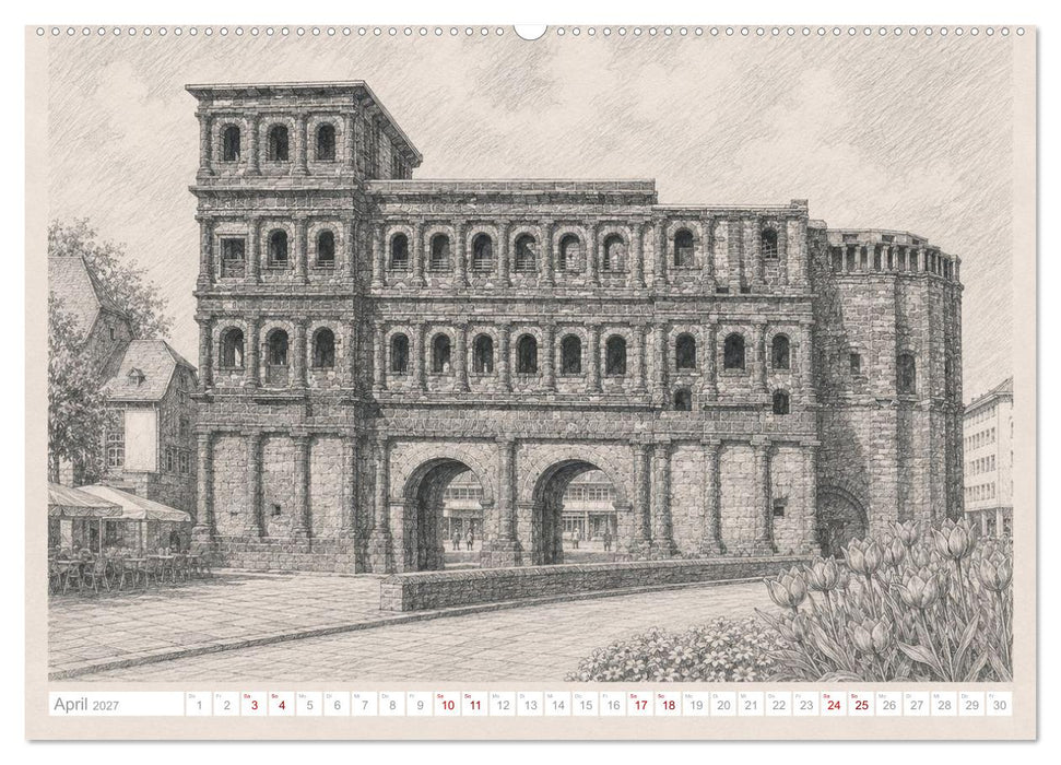 Trierer Skizzen (CALVENDO Premium Wandkalender 2027)