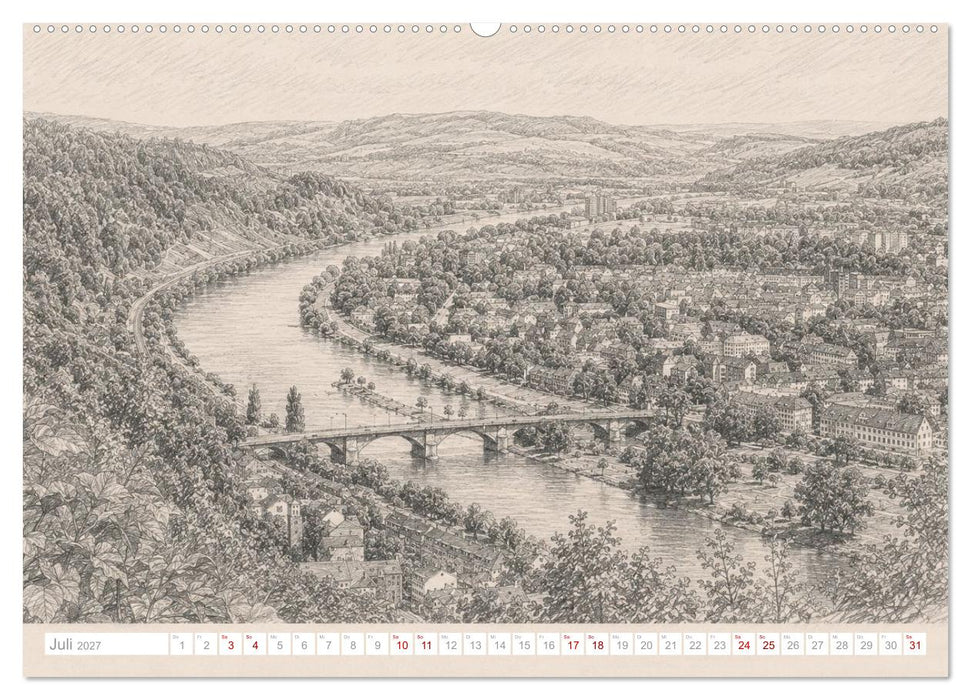 Trierer Skizzen (CALVENDO Premium Wandkalender 2027)