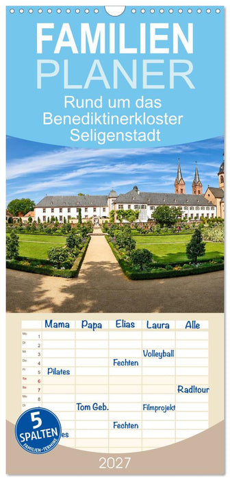 Rund um das Benediktinerkloster Seligenstadt (CALVENDO Familienplaner 2027)