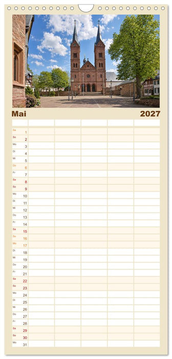 Rund um das Benediktinerkloster Seligenstadt (CALVENDO Familienplaner 2027)