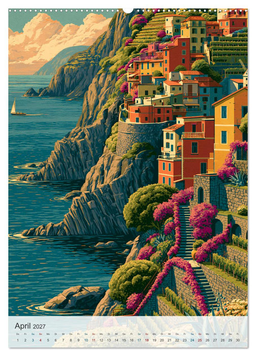 Mediterrane Küstenträume (CALVENDO Wandkalender 2027)