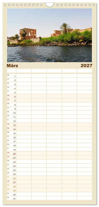 Ägypten - Landschaften entlang des Nils (CALVENDO Familienplaner 2027)