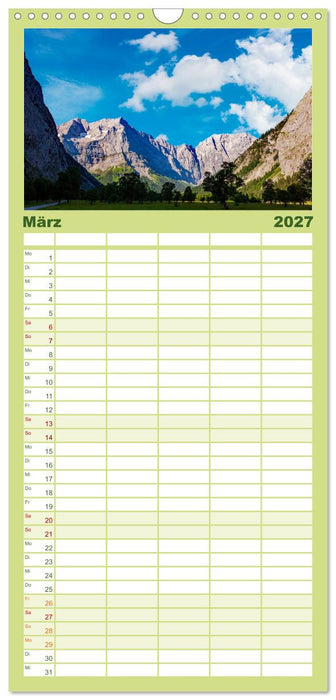 Der Große Ahornboden - Die Engalm im Karwendelgebirge (CALVENDO Familienplaner 2027)