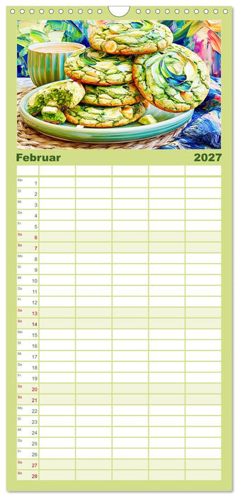 Cozy Matcha. Dein Guide für grünen Genuss (CALVENDO Familienplaner 2027)