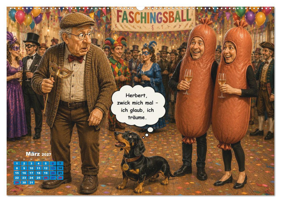 Opa Herbert und Dackel Bruno (CALVENDO Wandkalender 2027)