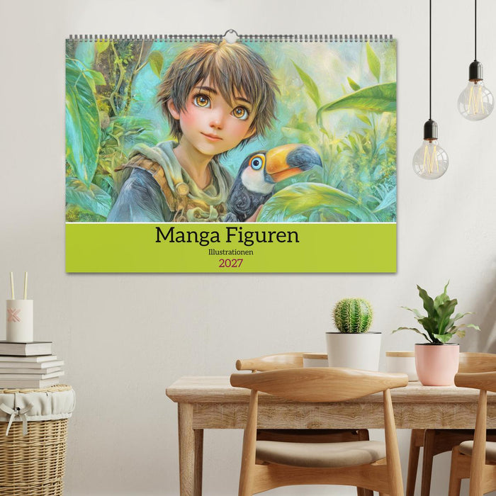 Manga Figuren - Illustrationen (CALVENDO Wandkalender 2027)
