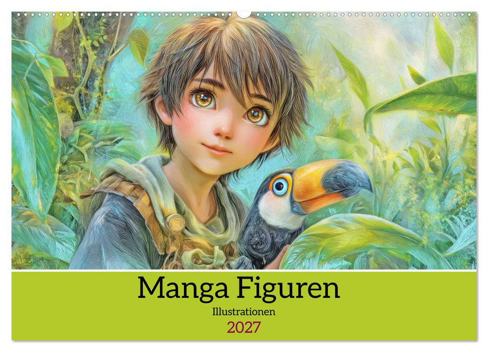 Manga Figuren - Illustrationen (CALVENDO Wandkalender 2027)