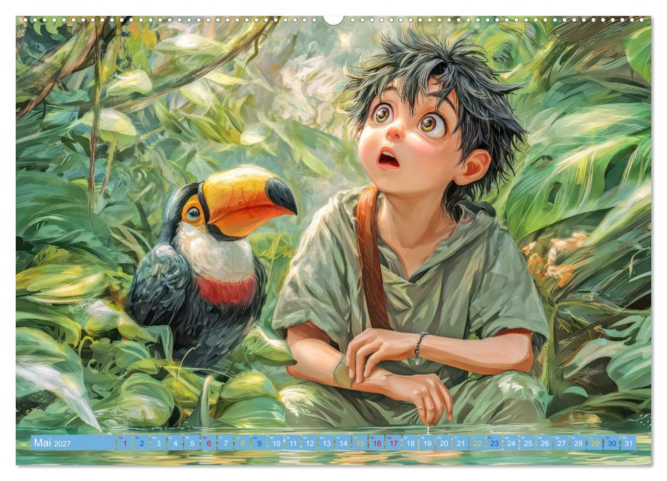 Manga Figuren - Illustrationen (CALVENDO Wandkalender 2027)