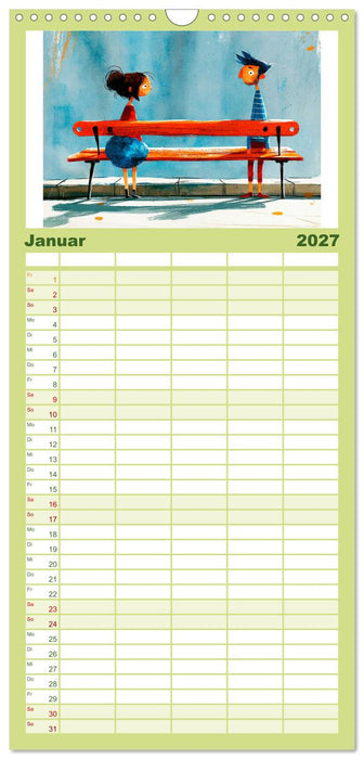 Komm, wir sammeln Glück (CALVENDO Familienplaner 2027)