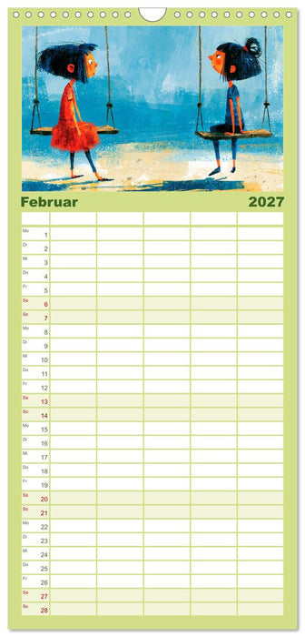 Komm, wir sammeln Glück (CALVENDO Familienplaner 2027)