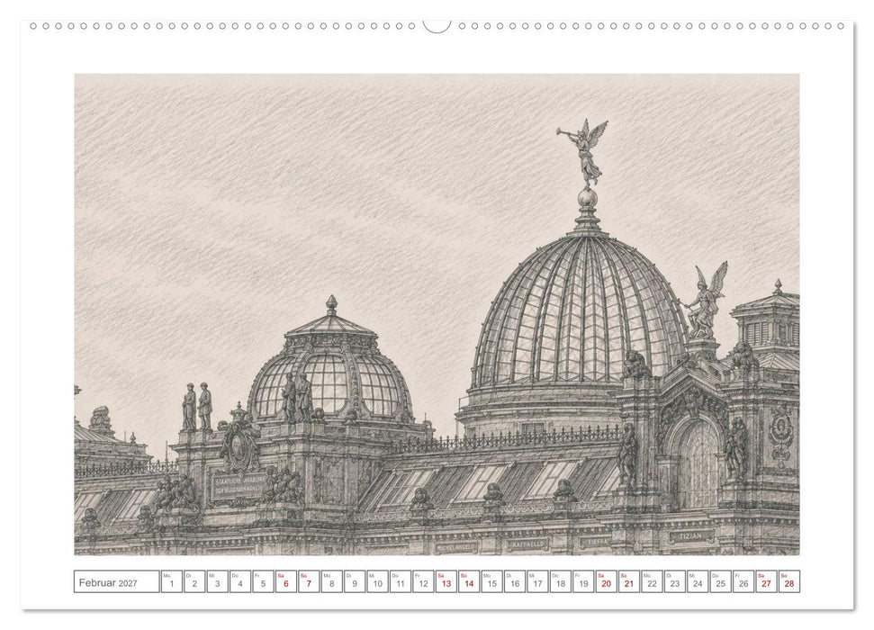 Einmaliges Dresden (CALVENDO Premium Wandkalender 2027)