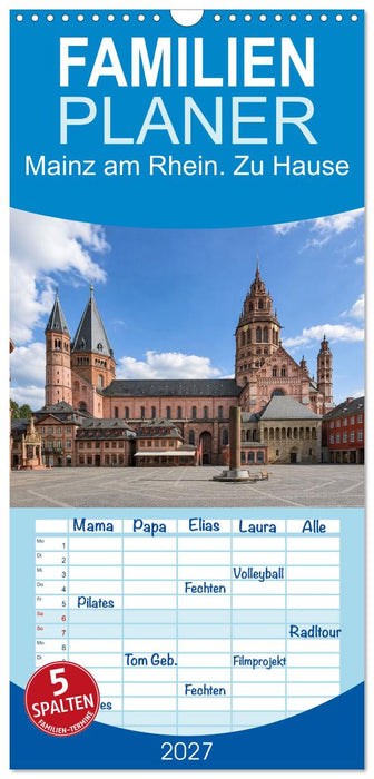 Mainz am Rhein. Zu Hause (CALVENDO Familienplaner 2027)