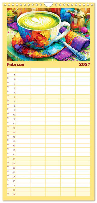 Kaffee und Ruhe. Dein Guide für gemütliche Alltagsinseln (CALVENDO Familienplaner 2027)