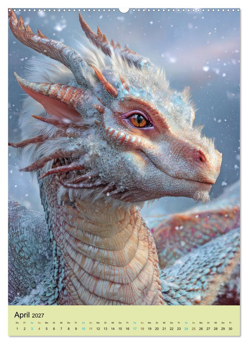 Erwachte Drachen - Illustrationen (CALVENDO Premium Wandkalender 2027)