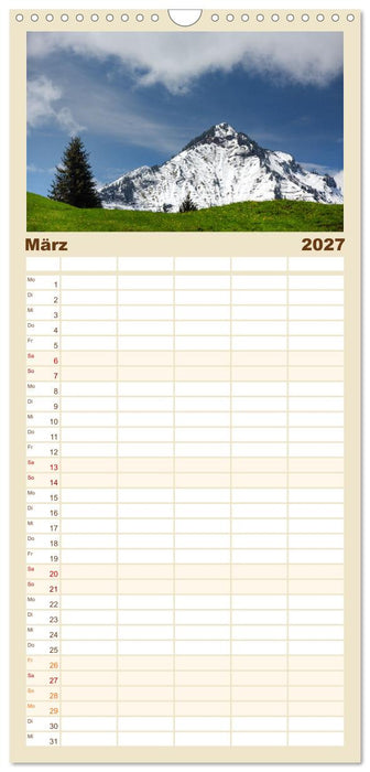 Bregenzerwald und Alpenrheinregion (CALVENDO Familienplaner 2027)